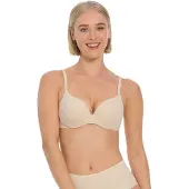 Magic bodyfashion Push-up-BH , Damen, Gr. 85, Cup C, beige (latte), Microtouch, Obermaterial: 80% Polyamid, 20% Elasthan, BHs Push-up-BH