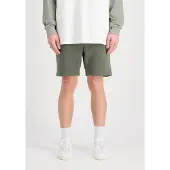 Alpha industries Shorts "Alpha Puff Print Short", Herren, Gr. L, Normalgrößen, grün (schwarz olive), Obermaterial: 80% Baumwolle, 20% Polyester, Hosen Shorts