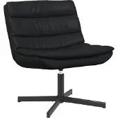 Syfax Drehstuhl Schwarz 63 x 75 x 76 cm Glänzendes PU