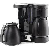 Krups Duothek Filterkaffeemaschine KT8501, Filterkaffeemaschine, Gemahlener Kaffee, 1700 W, Schwarz
