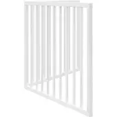 vidaXL Hundegitter Faltbar 2 Paneele Weiß 160 cm Pappelholz