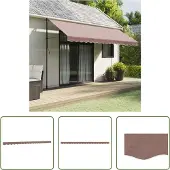 The Living Store Markisenvolant Braun 4,5 m