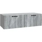 Syfax Wandmontierter TV-Schrank 98 x 41 x 30 cm Graues Sonoma
