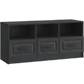 Syfax TV-Schränk Schwarz 102 x 34,5 x 47 cm Holzwerkstoff