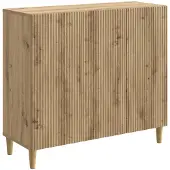 Syfax Sideboard Artisan-Eiche 89 x 34,5 x 80 cm Holzwerkstoff