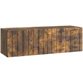 Syfax Wandmontierter TV-Schrank 98 x 31 x 30 cm Raucheiche