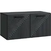 Syfax Wandmontierter TV-Schrank Schwarz 59,5 x 31 x 30 cm