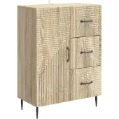 Syfax Sideboard Sonoma-Eiche 66 x 34,5 x 89,5 cm Holzwerkstoff
