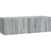 Syfax Wandmontierter TV-Schrank 98 x 31 x 30 cm Sonoma-Grau