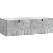 Syfax Wandmontierter TV-Schrank 99 x 41 x 30 cm Betongrau