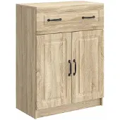 Syfax Sideboard Sonoma-Eiche 66 x 34,5 x 87 cm Holzwerkstoff