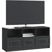 vidaXL TV-Schränk Schwarz 102 x 34,5 x 47 cm Holzwerkstoff