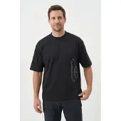 CMP Oversize-Shirt , Herren, Gr. M, schwarz (nero, dove gr), Obermaterial: 100% Baumwolle, Shirts Oversize-Shirt, mit großem Schriftzug vorne seitlich bis auf den Rücken