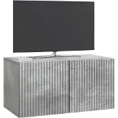 vidaXL Wandmontierter TV-Schrank 59,5 x 31 x 30 cm Betongrau