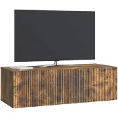 vidaXL Wandmontierter TV-Schrank 98 x 41 x 30 cm Räuchereiche