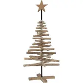Syfax Weihnachtsbaum Braun 120 cm Massivholz Teak