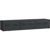 Syfax TV-Schränk Schwarz 147 x 34,5 x 27 cm Holzwerkstoff
