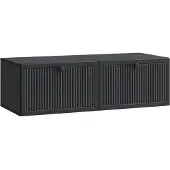 Syfax Wandmontierter TV-Schrank Schwarz 98 x 41 x 30 cm Holzwerkstoff