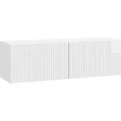Syfax Wandmontierter TV-Schrank 98 x 31 x 30 cm Hochglanz Weiß