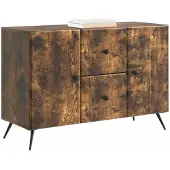 Syfax Sideboard Geräucherte Eiche 89 x 34,5 x 60 cm Holzwerkstoff