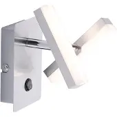 JUST LIGHT LED-Wandleuchte Rico, stahl, zweiflammig