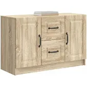 Syfax Sideboard Sonoma-Eiche 89 x 34,5 x 57 cm Holzwerkstoff