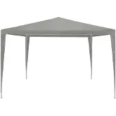 vidaXL Partyzelt Hellgrau 300 x 300 x 255 cm PE und Stahl