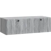 Syfax Wandmontierter TV-Schrank Graues Sonoma 98 x 41 x 30 cm