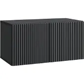 Syfax Wandmontierter TV-Schrank 59,5 x 31 x 30 cm Schwarz