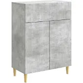 Syfax Sideboard Betongrau 66 x 34,5 x 90 cm Holzwerkstoff