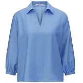 Peter Hahn Bluse 3/4-Arm blau