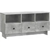 Syfax TV-Schränk Betongrau 102 x 34,5 x 50 cm Holzwerkstoff