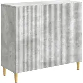 Syfax Sideboard Betongrau 89 x 34,5 x 80 cm Holzwerkstoff
