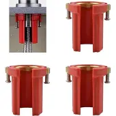 OEM 3 Stück ABS Küchenarmatur-Sicherungs-Muffen - Anti-Lösen-Sicherungs-Muffen - Küchenarmatur-Befestigungszubehör (rot)