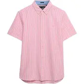 Superdry für Herren. M4011101A Kurzärmeliges Preppy-Oxfordhemd mit Korallenstreifen (L), Lässig, Baumwolle, Kurzarm