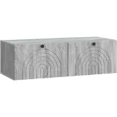Syfax Wandmontierter TV-Schrank Graues Sonoma 99 x 41 x 30 cm