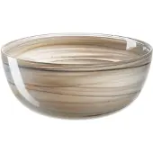 Leonardo Schale "ALABASTRO, 14 cm, 4er-Set", beige (beige, grau, schwarz, braun), H:6cm Ø:14cm, Glas, Schüsseln, Schale
