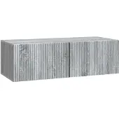 Syfax Wandmontierter TV-Schrank 98 x 41 x 30 cm Sonoma-Grau