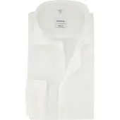 Seidensticker Leinenhemd "Schwarze Rose", Herren, Gr. L (42), normale Ärmellängen, weiß, 100% Leinen, unifarben, regular fit, 2-Knopf-Manschette, Hemden Leinenhemd, Regular 1/1 Kentkragen Uni