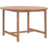 Syfax Garten-Esstisch Ø110x75 cm Massivholz Teak