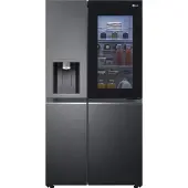 LG GSXV90MCDE, Freistehend, Amerikanische Tür, Schwarz, Berührung, Kabellos, LED, Innen