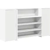 Syfax Empfangstresen Weiß 180 x 50 x 103,5 cm Holzwerkstoff