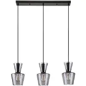 Rabalux 72163 Pendelleuchte 3 Spots Abra, E27, schwarz-grau, rund, Modern, ø150mm