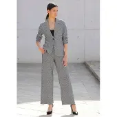 Alba Moda Jackenblazer "Blazer Blazer mit grafischem Print", Damen, Gr. 42, schwarz, Obermaterial: 80% Viskose CV. 17% Polyester PES. 3% Elasthan EL., Modern, tailliert, Blazer Jackenblazer