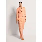 MADELEINE Jackenblazer "Blazer Piqué-Blazer", Damen, Gr. 46, orange (pfirsich), Obermaterial: 81% Baumwolle CO. 17% Polyamid PA. 2% Elasthan EL., Modern, normal, Blazer Jackenblazer