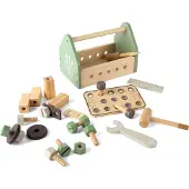 Dantoy Werkzeugkasten Holz in der Geschenkbox