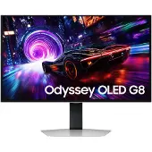 Samsung 27" Odyssey OLED G8 (G81SF) 4K 240 Hz Gaming Monitor, 68,6 cm (27"), 2160 x 3840 Pixel, 4K Ultra HD, OLED, 0,03 ms, Metallisch