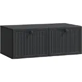 Syfax Wandmontierter TV-Schrank Schwarz 78,5 x 41 x 30 cm