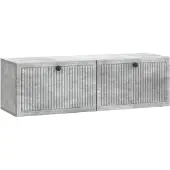 Syfax Wandmontierter TV-Schrank Betongrau 98 x 31 x 30 cm