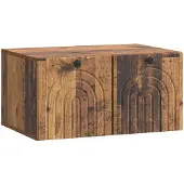 Syfax Wandmontierter TV-Schrank Altholz 59,5 x 41 x 30 cm